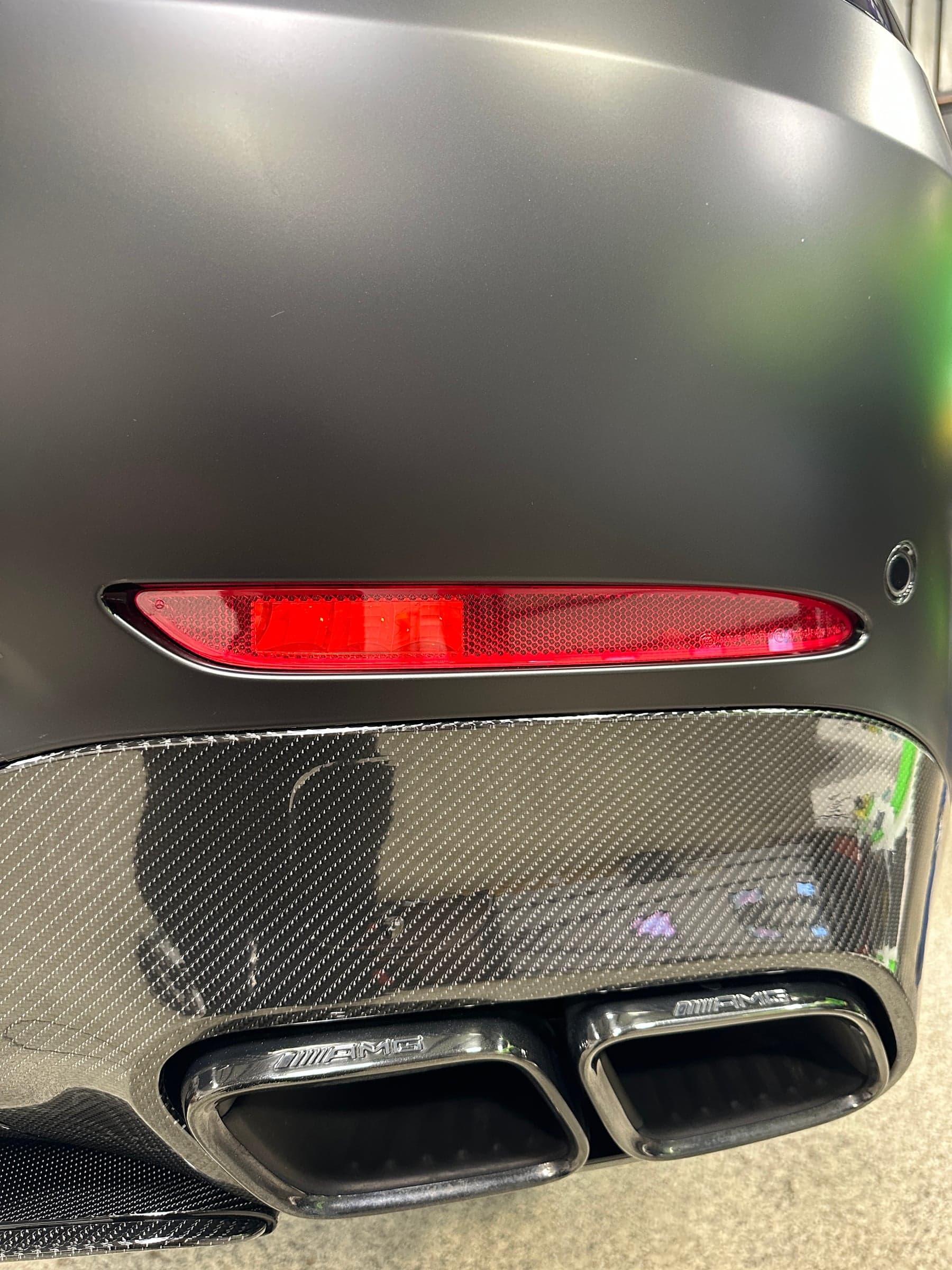 Stock bumper marker lamp before smoke protection film