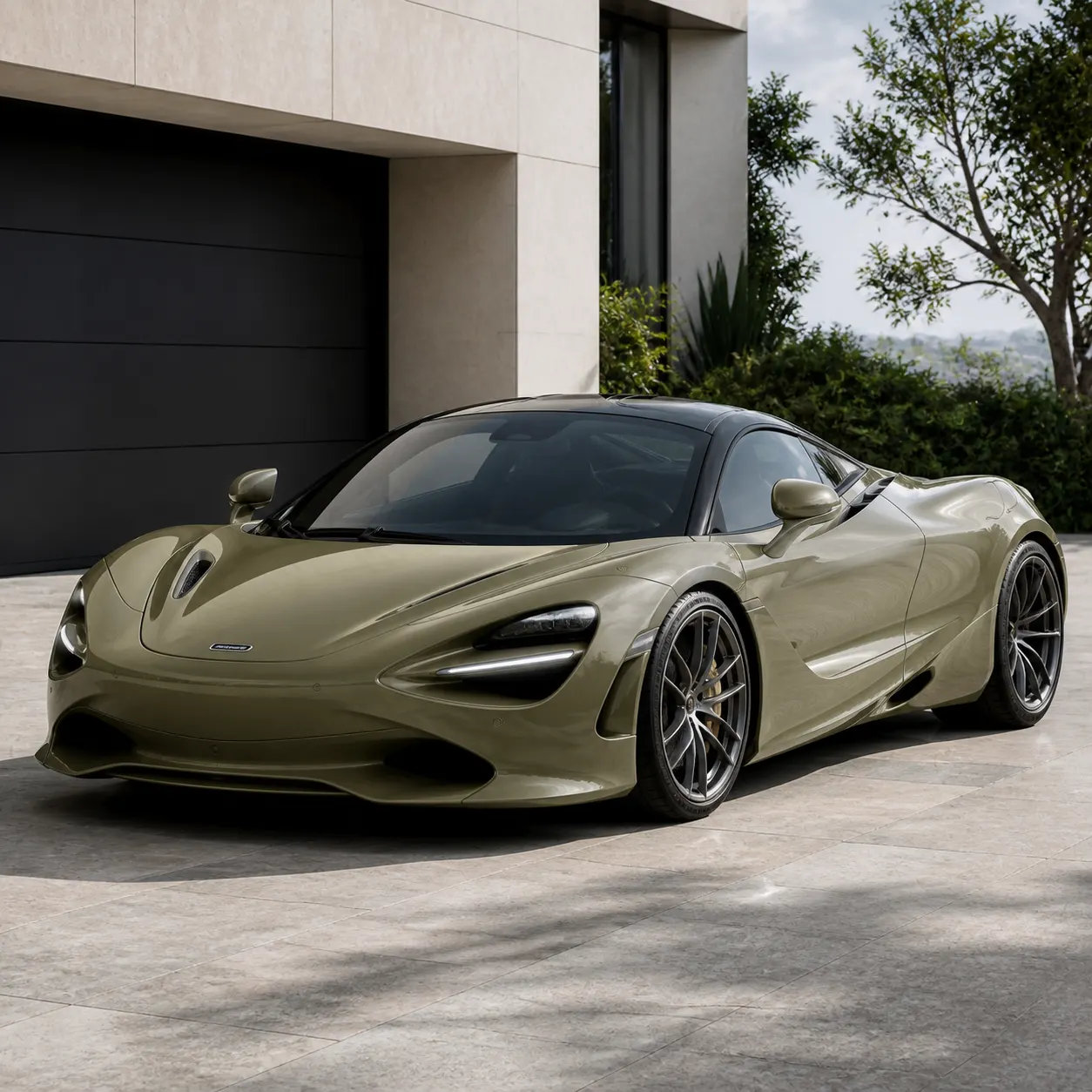 Khaki Green installed on a vehicle